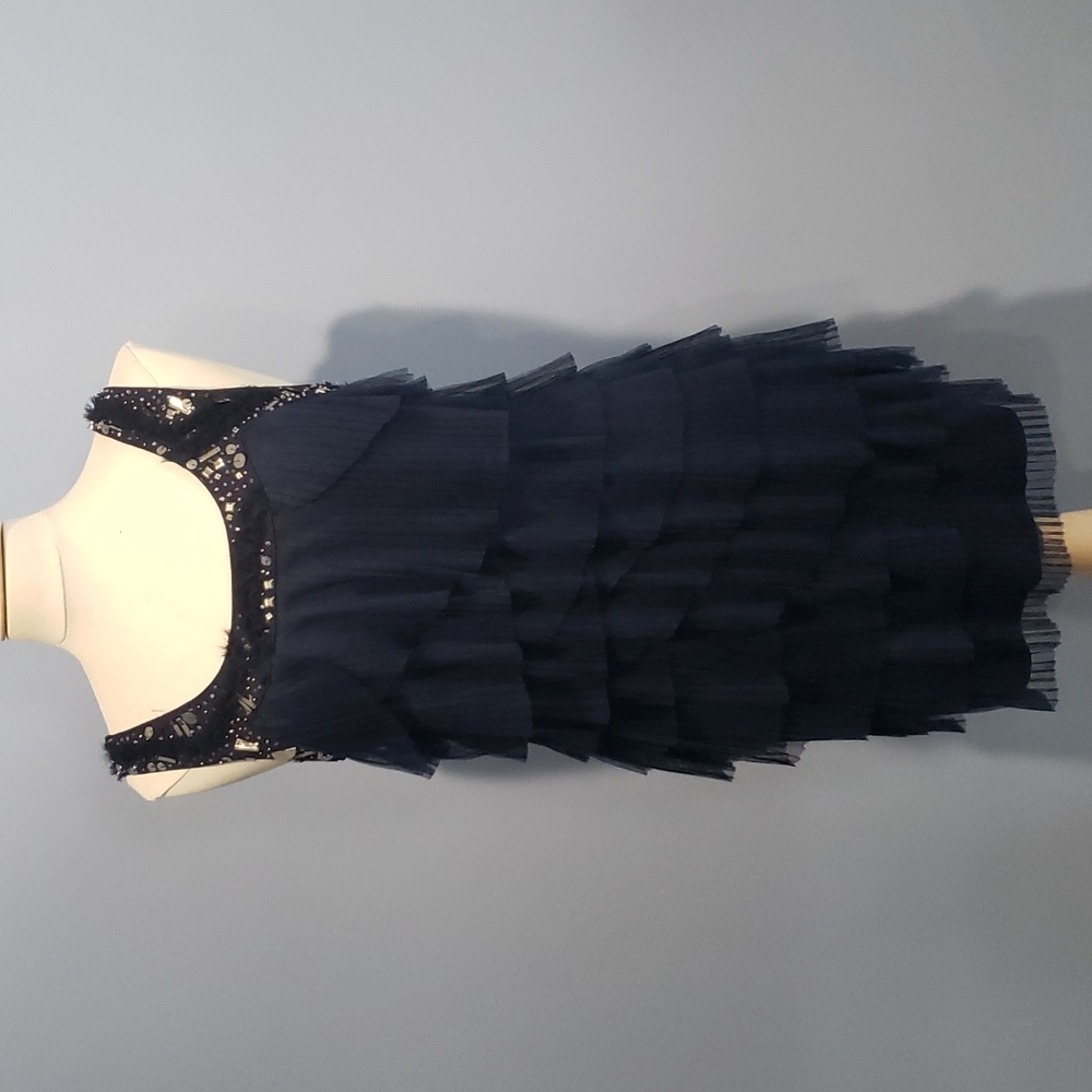 Miss Me navy embellished sleeveless dress